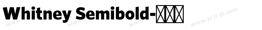 Whitney Semibold字体转换